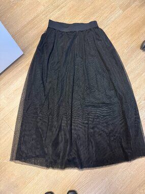 NWT Boden Black Tulle Midi Skirt US 2 / UK 6